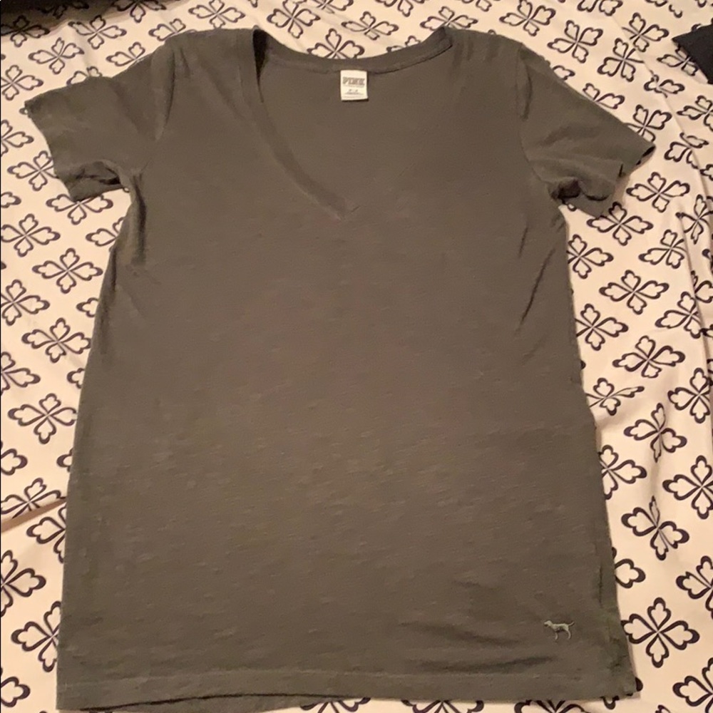 Victoria’s Secret Pink Olive Green V-Neck, Medium